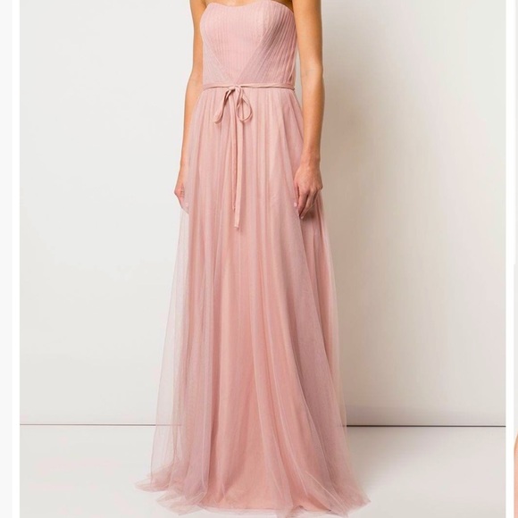 Gorgeous Marchesa blush pink bridesmaid gown - Picture 2 of 8
